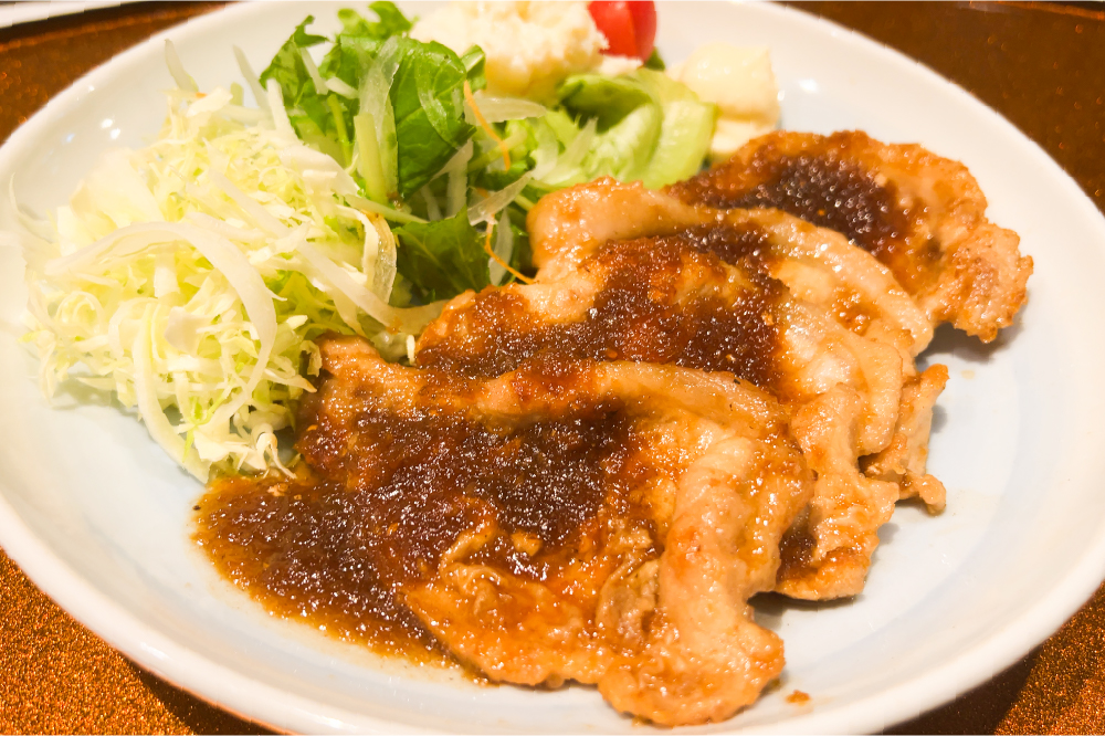 三元豚ロース生姜焼御膳