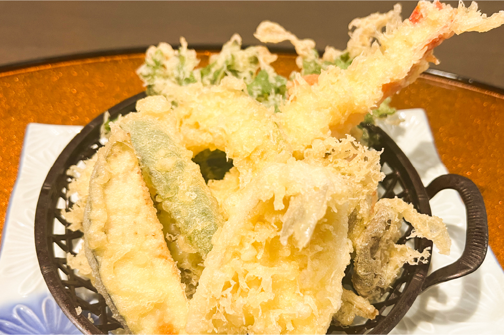 大海老とキスの天ぷら御膳